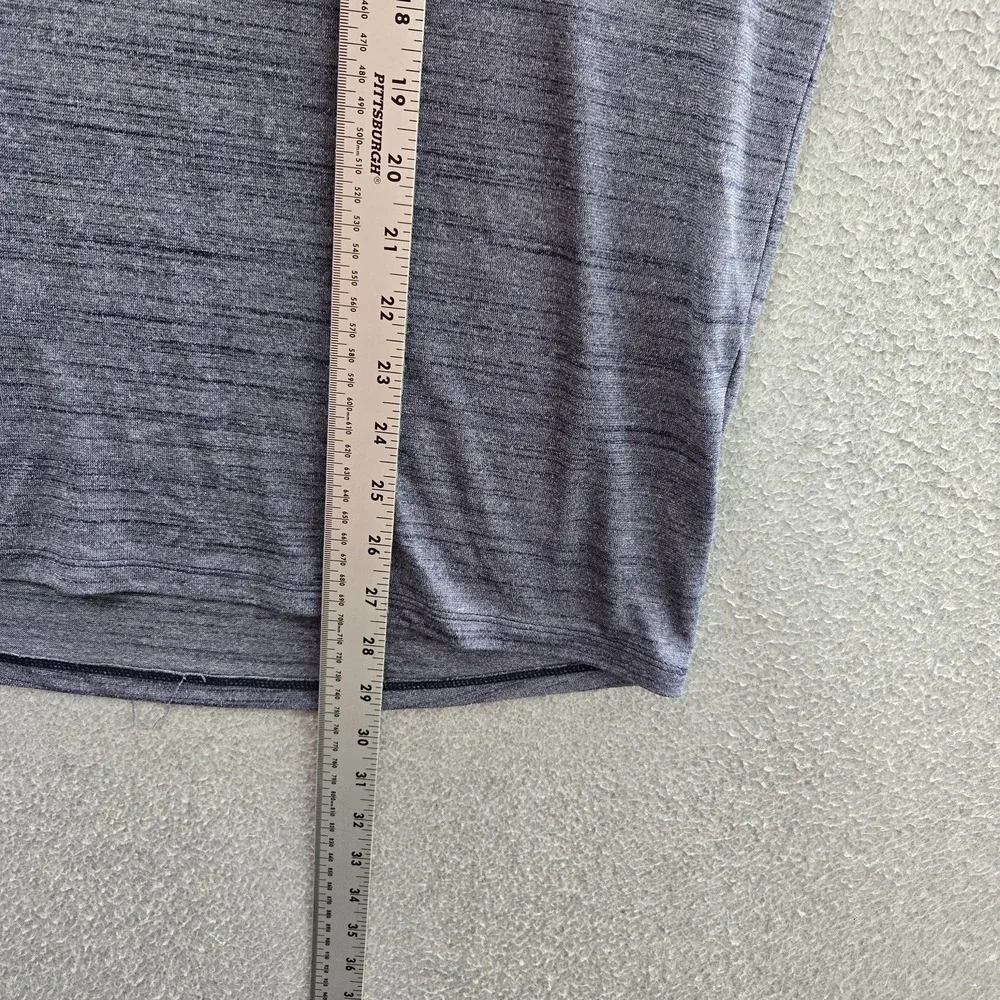 Under Armour Men Shirt L Gray Activewear Logo Loose Short Sleeve READ